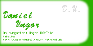 daniel ungor business card